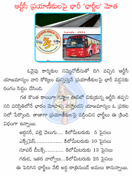 aps rtc,bus charges hike  aps rtc, bus charges hike